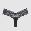 Bridget Stretch Cotton & Lace Thong