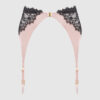 Rising Star Lace & Liquid Satin Garter Belt