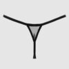 Raven Crotchless Mesh Thong