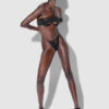 Raven Crotchless Mesh Thong