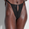 Raven Crotchless Mesh Thong