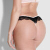 Rosalind Lace & Pearl Crotchless Thong