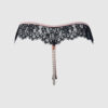 Rosalind Lace & Pearl Crotchless Thong