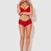 Jessica Lace Crotchless Cheeky