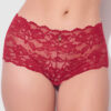 Mabel Crotchless Lace Up Back Cheeky