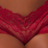 Mabel Crotchless Lace Up Back Cheeky