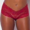 Mabel Crotchless Lace Up Back Cheeky
