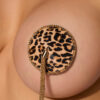 Leopard & Gold Chain Round Tassel Pasties