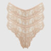Jessica Lace Tanga 3 Pack