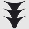 Bailey Stretch Cotton Thong 3 Pack