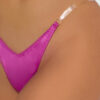 Petra Clear Side Slider Satin Thong