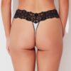 Bridget Stretch Cotton & Lace Thong