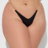 Petra Clear Side Slider Satin Thong