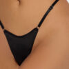Petra Slider Side Rhinestone Back Satin Mini G-String