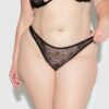 Melrose Embroidered Crotchless Tanga