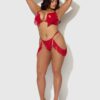 Hendrix Faux Leather Thong With Detachable Fringe