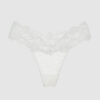 Bridget Stretch Cotton & Lace Thong