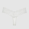 Bridget Stretch Cotton & Lace Thong