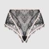 Rosalind Lace & Satin High-Waist Cheeky
