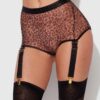 Pia Mesh Cutout & High-Waist Garter Panty