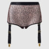 Pia Mesh Cutout & High-Waist Garter Panty