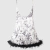 Scarlett Satin & Feather Sleep Slip