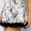 Scarlett Satin & Feather Sleep Slip