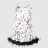 Scarlett Satin & Feather Sleep Slip