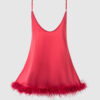 Scarlett Satin & Feather Sleep Slip
