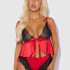 Scarlett Satin Sleep Tie Cami & Shorty Set