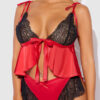 Scarlett Satin Sleep Tie Cami & Shorty Set