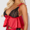 Scarlett Satin Sleep Tie Cami & Shorty Set