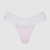 Bridget Stretch Cotton & Lace Thong