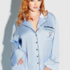 Astoria Satin Sleep Long Sleeve Button Down