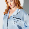 Astoria Satin Sleep Long Sleeve Button Down