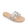 Clarissa Rhinestone Flat Sandal