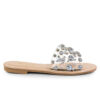 Clarissa Rhinestone Flat Sandal
