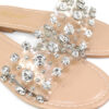 Clarissa Rhinestone Flat Sandal