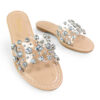 Clarissa Rhinestone Flat Sandal