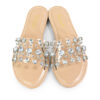 Clarissa Rhinestone Flat Sandal