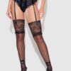 Harlow Embroidered Mesh Lace Up Backless Cheeky