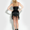 Rising Star Plunge Push Up Chemise in Lune Satin & Beads