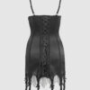 Rising Star Plunge Push Up Chemise in Lune Satin & Beads