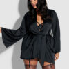 Petra Satin Short Robe