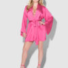 Petra Satin Short Robe