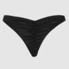Petra Crotchless Satin Tanga