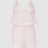 Rosalind Lace & Satin Trimmed Sleep Cami & Shortie