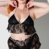 Rosalind Lace & Satin Trimmed Sleep Cami & Shortie