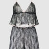 Rosalind Lace & Satin Trimmed Sleep Cami & Shortie
