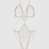 Ziggy Rhinestone Dangle Fringe Teddy